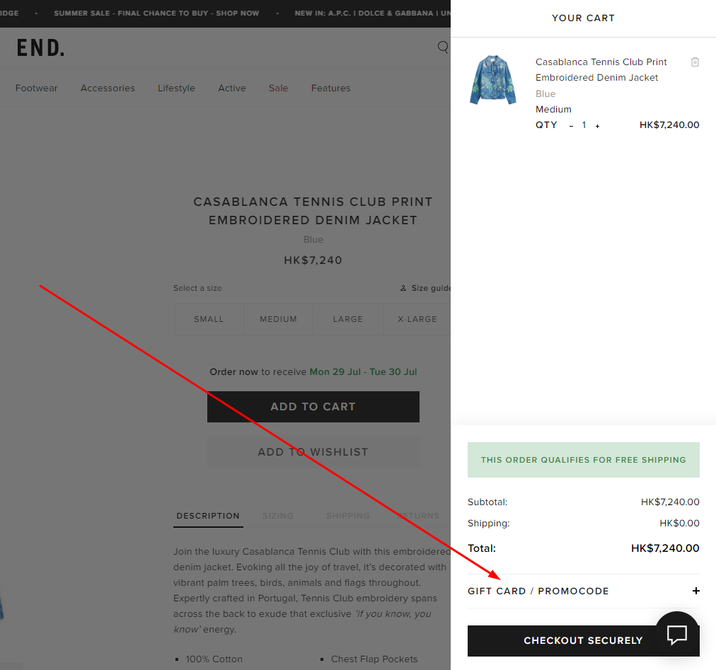 How to use an End Clothing Promo Code